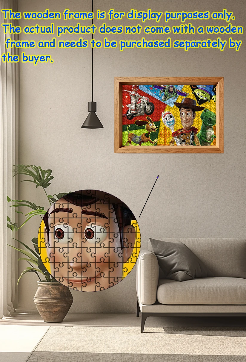 ดิสนีย์ ทอย สตอรี่ บัซ ไลท์เยียร์จิ๊กซอว์ปริศนา 108/200/300/500/1000 ชิ้นปริศนาพื้นไม้คุณภาพสูงของขวัญสนุกเกมปาร์ตี้