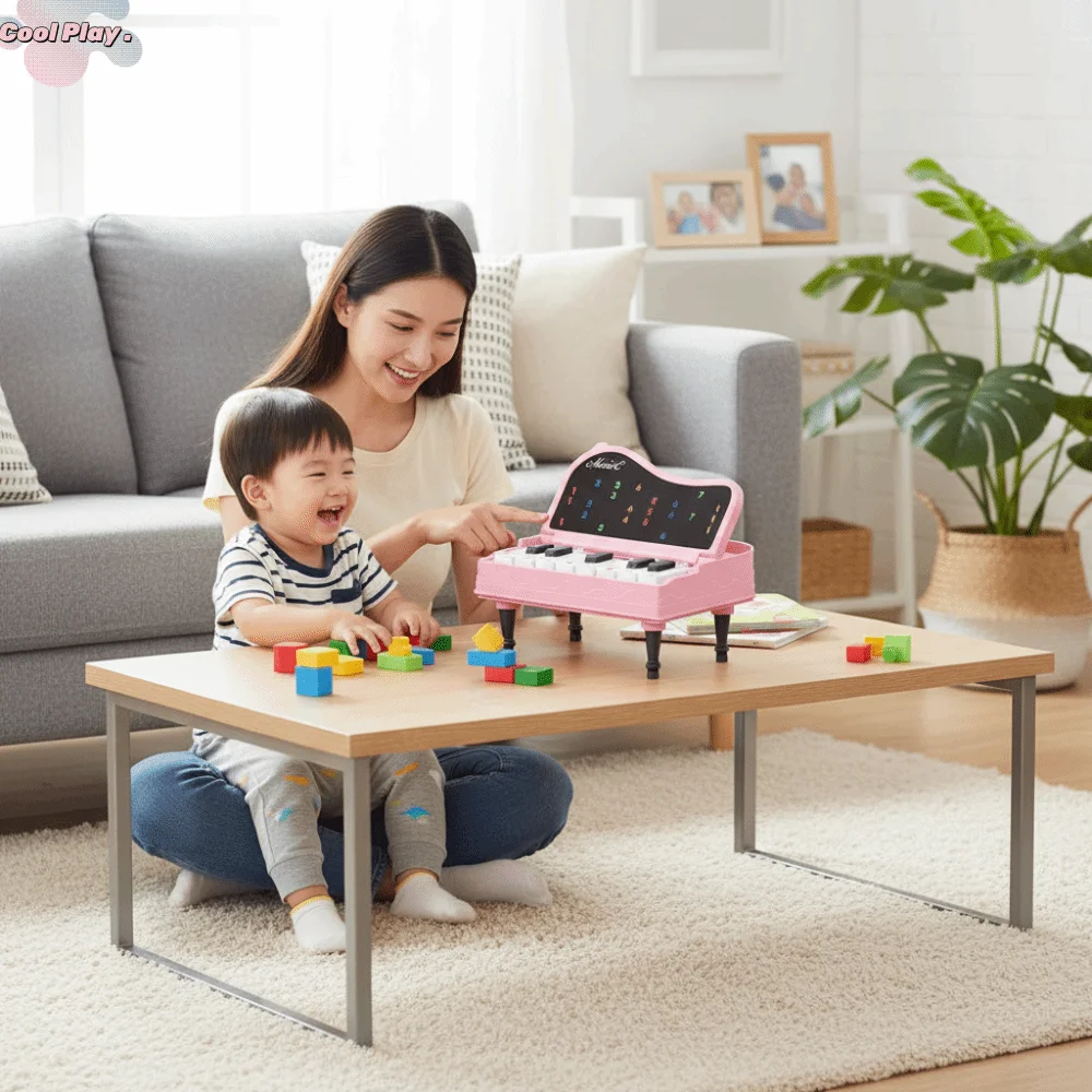 

Портативное пластиковое карманное пианино для детей, электронная мини-клавиатура Монтессори, музыкальная игрушка-головоломка для раннего развития