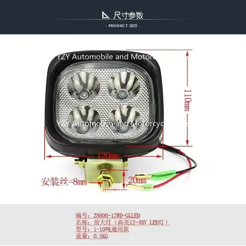 Headlight LED[12-24v 27w] Universal Forklift Turn Signal Rear Tail Reversing Bulb Lighting 1PC