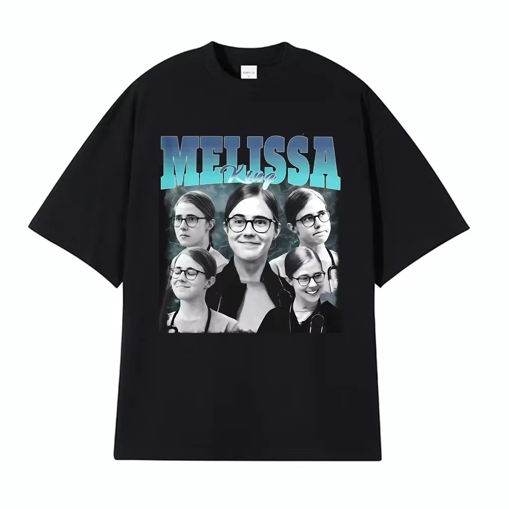 Melissa King Vintage Funny Doctor Meme Print T-shirts Men Women Clothing Fashion Harajuku T-shirt Short Sleeve Oversized T Shirt