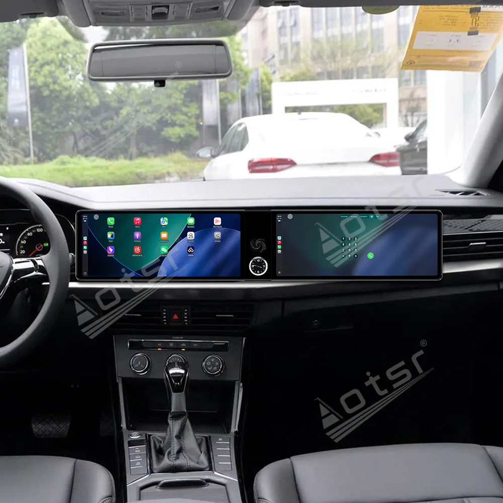 Dual 12.3 inch auto carplay Android 13.0 For Volkswagen Passat 2019-2024 Car Radio GPS Stereo touch Head Unit Multimedia Player