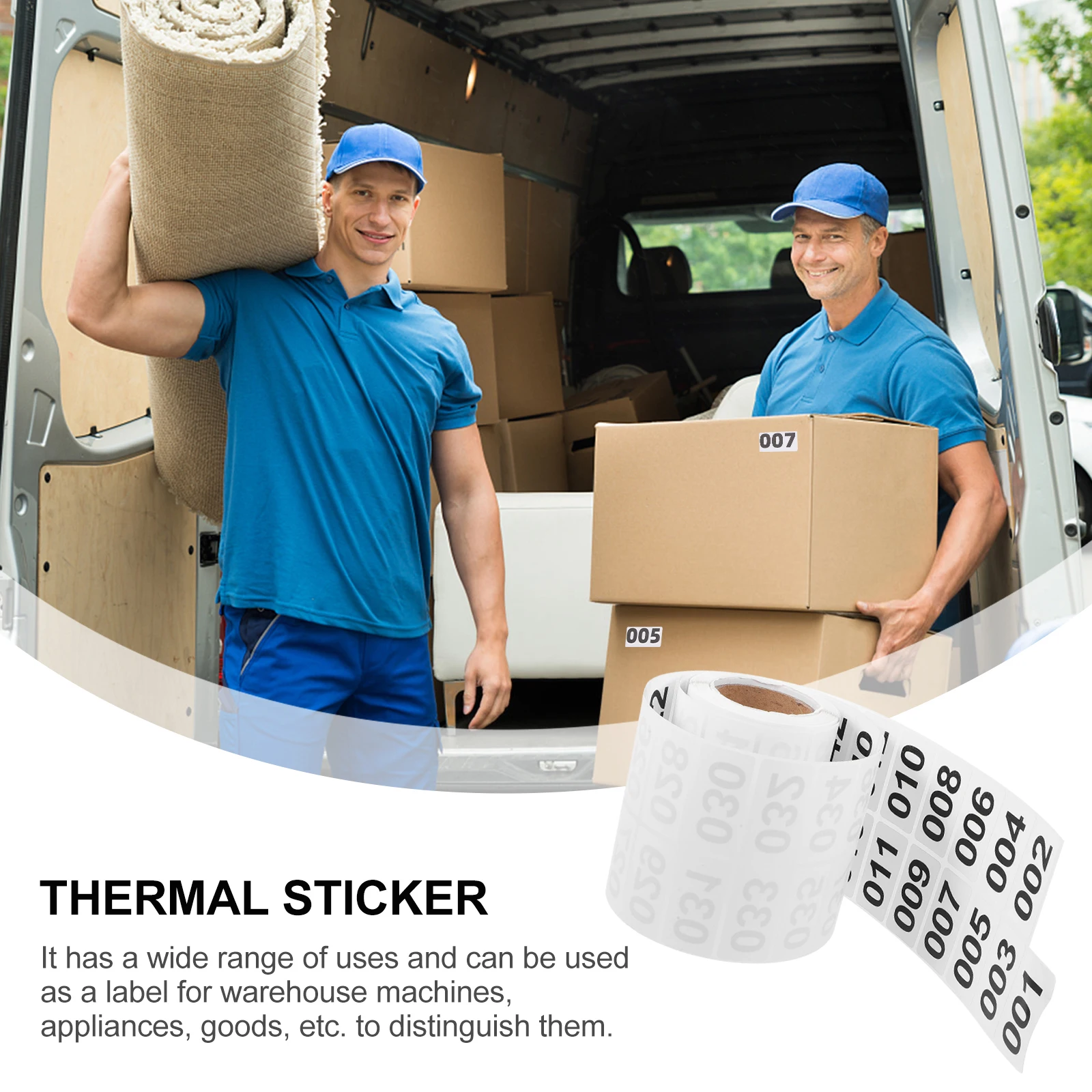 

Stickers Number Pasters 40x20mm White Warehouse Labels Serial Signs Self Adhesive Craftsmanship