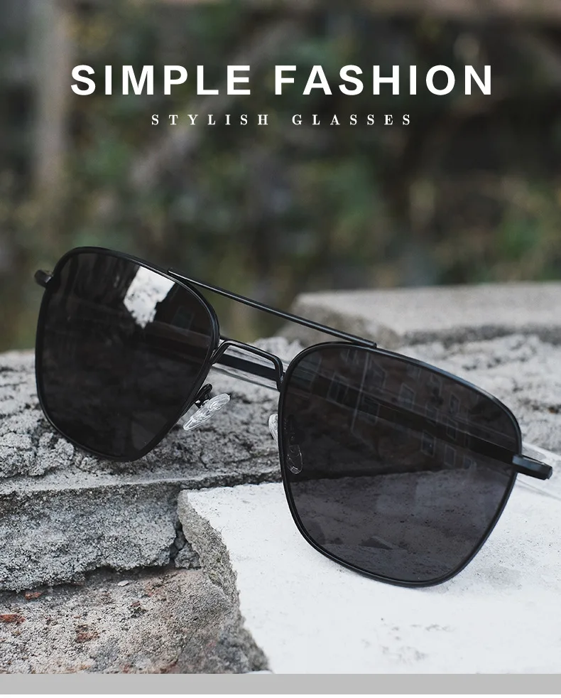 Retro Sonnenbrille Männer Metall Rahmen Polarisierte Objektiv Sonnenbrille Männliche Klassische Fahren Pilot Marke Design Anti-Glare Sonnenbrille UV400 – Detail 13