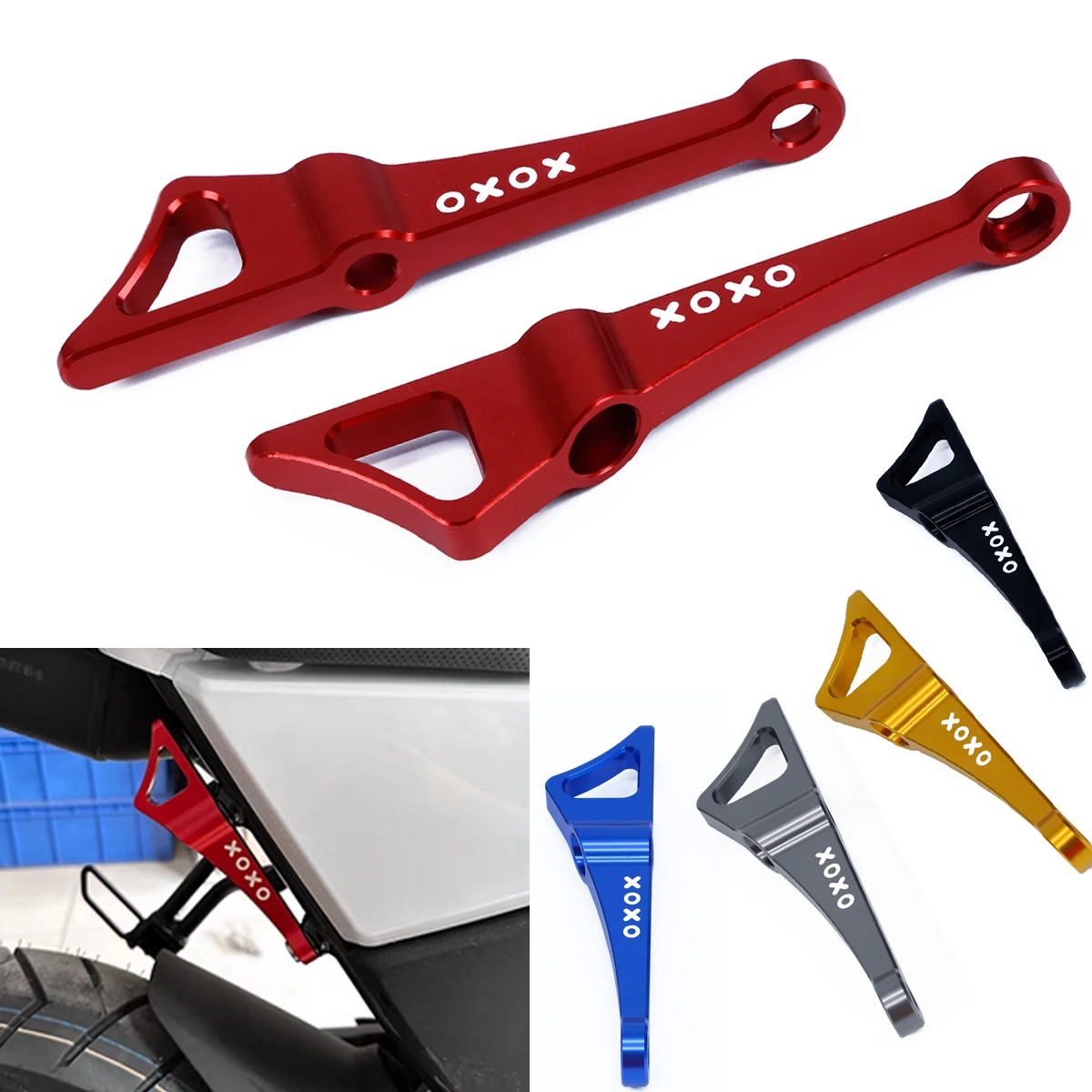 For CFMOTO CF Moto CF125 XO-1 XO Papio 125 / ABS CNC Motorcycle Rear Footpeg Remove Frame Bracket Decoration Part Accessories