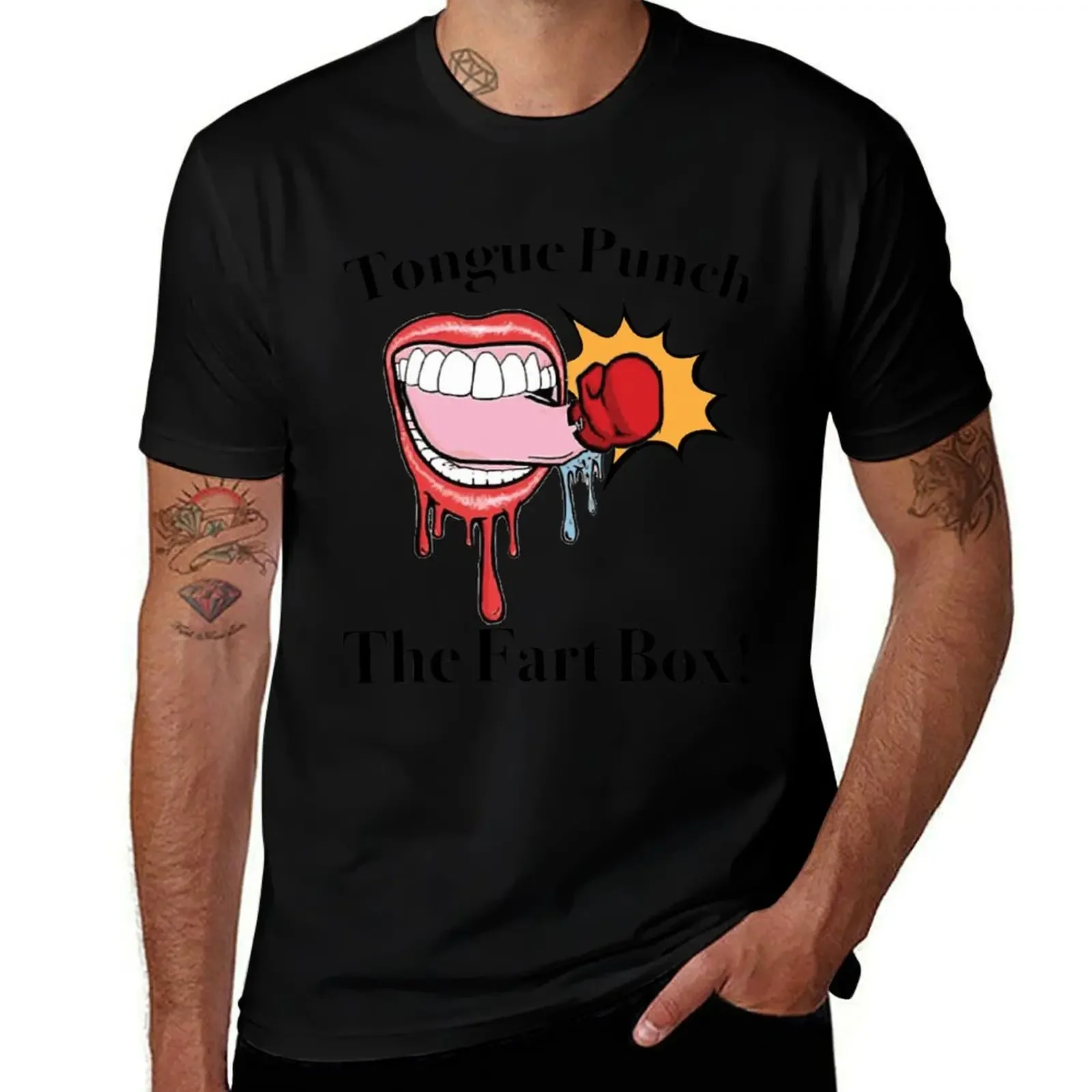 

Tongue Punch The Fart Box T-Shirt Aesthetic clothing affliction shirts heavy weight t shirts for men