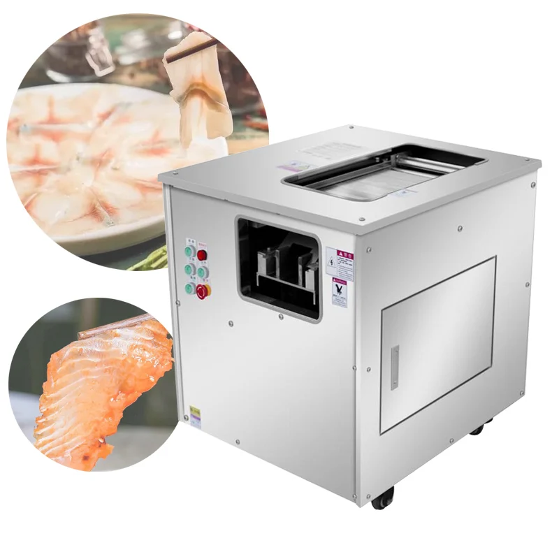 

High Speed Fully Automatic Industrial Oblique Angle Cutting Salmon Fish Fillet Cutter Slicer Machine