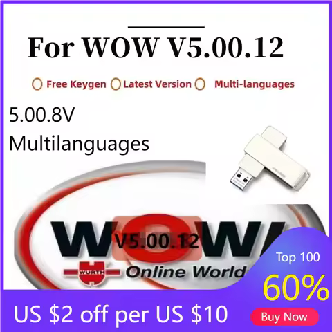 2025 Hot Sale Repair Software W OW V5.00.12 &amp; 5.00.8 R2 Multilingual Diagnostic Tool for TCS Cars- Auto Scanner Keygen Software