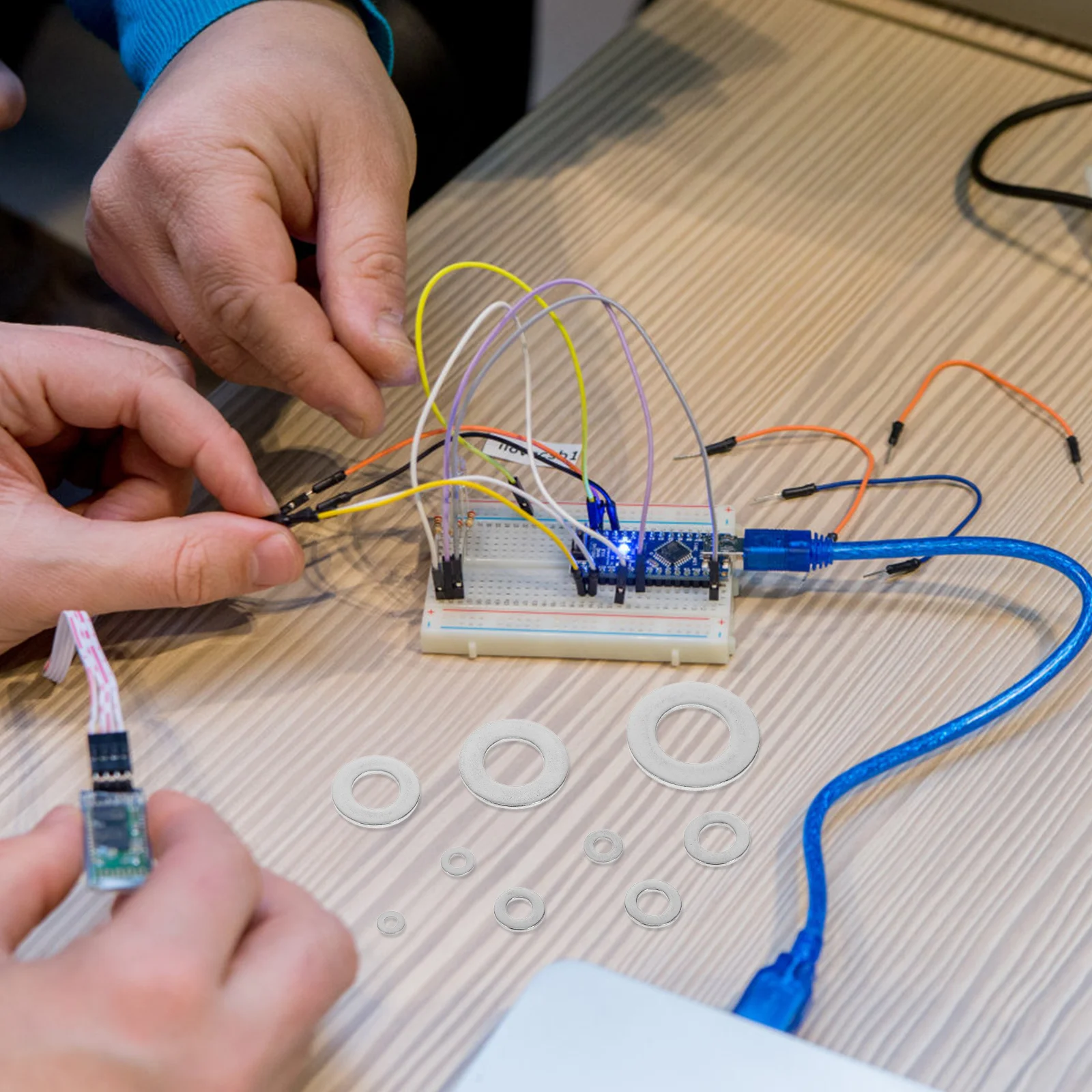 

800pcs Stainless Steel Flat Washers Assortment Kit 304 Sealing Washers For Screws Bolts Home Industrial Use Washer Tools