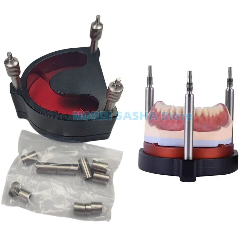 1 Set Dental Lab Denture Injection Molded Flask Box No Distortion Without Deformation for Full Mouth Removable Denture