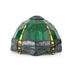 Vintage Mosaic glass lamp shade, diameter 20cm suitable for indoor ceiling lamp shade replacement, handmade art lamp shade