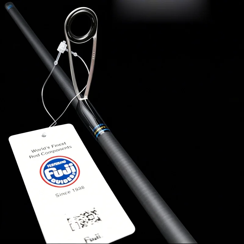 MARISOO RAK KUN TITAN II Spinning Squid Lure Rod, 40T+46T Carbon Fiber, 2 Sections, Fuji Guides, Ultra Light 88g
