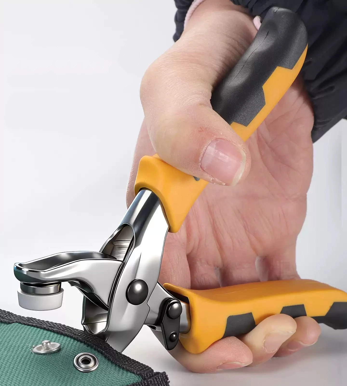 Leather Punch Eyelet Tool Belt Hole Punch Pliers, Hole Puncher Eyelet and Snap Setting Pliers Great for Crafts, DIY, Dog Collars