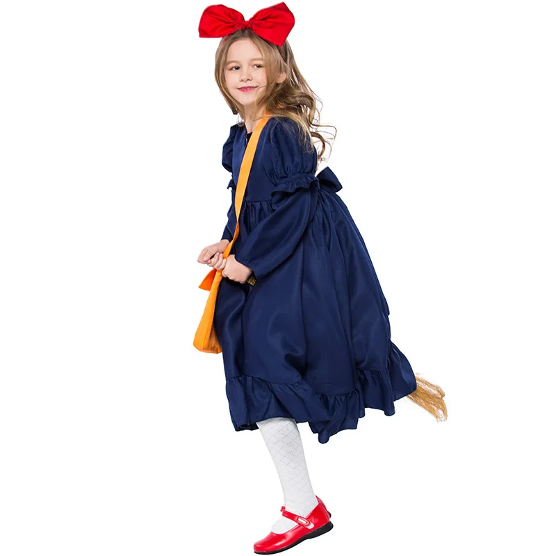 Giappone Anime Kiki servizio di consegna Costume Halloween Purim Girls Fairy Tale Kiki Dress Cosplay Book Week Party Fancy Dress