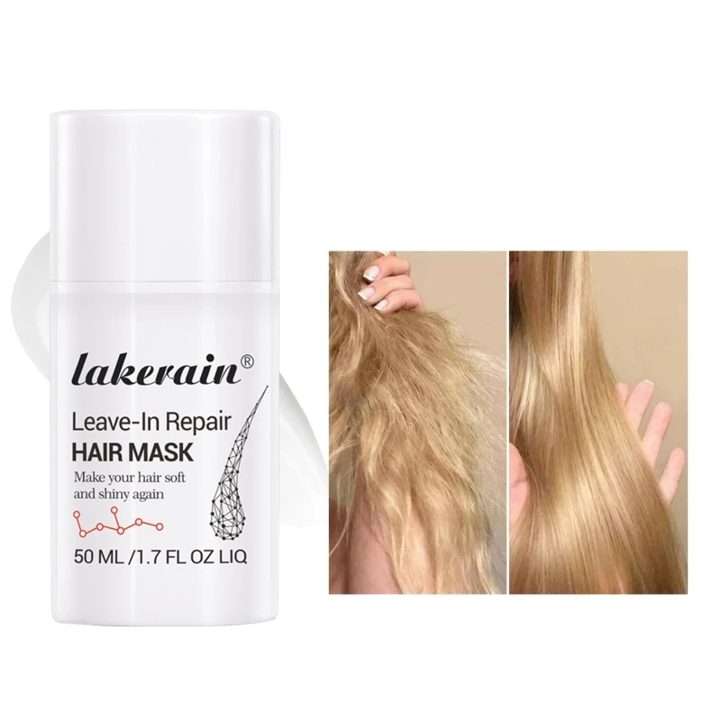 Hydrating Hair Mask for Smooth Hair No Rinse Required Dry and Damaged Hair for Dry and Damaged Hair 50ml