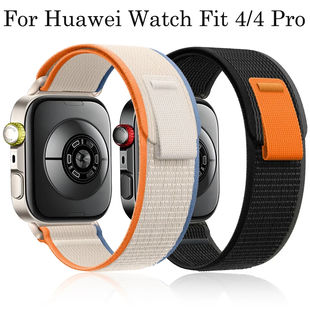 حزام ساعة بحلقة من النايلون لساعة Huawei Watch Fit 4/4 Pro سوار معصم بديل لسوار Huawei Fit 3 سوار Correa Accessories #1