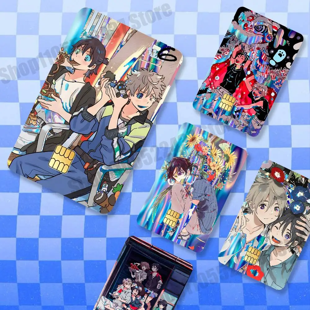 

Anime U-Umibe no E-Etranger Holographic Laser Shinny Film Skin Cover Sticker for Debit Credit Card Bank Card