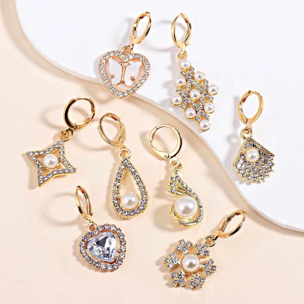 

2026 Trending Elegant Enamel Drop Earrings For Women Girls Butterfly Heart Flower Dangle Earrings Party Birthday Jewelry Gifts