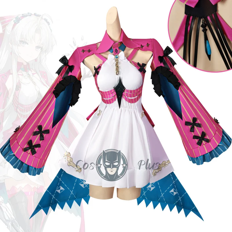 Wuthering ondas carlotta montelli cosplay traje uniforme halloween carnaval festa de natal jogar papel roupas
