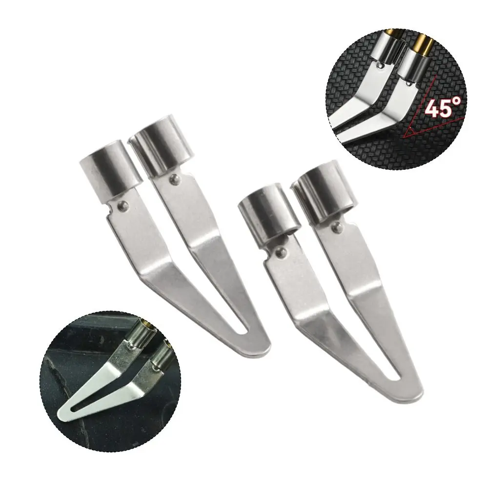 5/10Pcs Iron Smooth Head Smoothing Head 45 Degree Elbow Plastic Welding Tool Car Bumpers Welding Tips Soldering Repair Tool