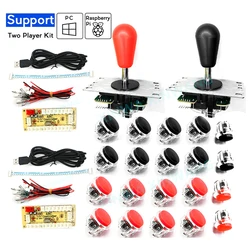 Arcade Game Diy Joystick Clear Push Button Zero Delay Usb Board Controller For PC Raspberry Pi Mame Neo Geo Copy SANWA Kit