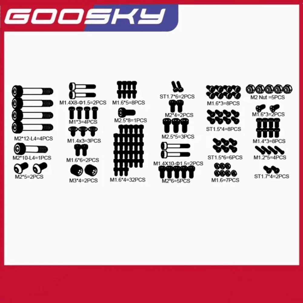 Acessórios de substituição do kit de helicóptero Goosky S2 originais em estoque para aficionados e profissionais