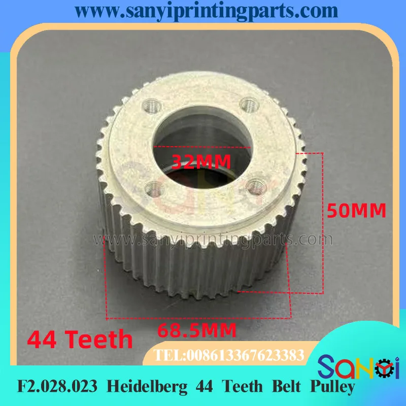 F2.028.023 Heidelberg 44 Teeth Belt Pulley For CD102 Printing Machine Parts
