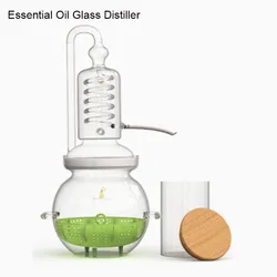 Mini Household 4L Large Capacity Essential Oil Glass Distiller Pure Dew Distiller High Concentration Essential Oil Extractor