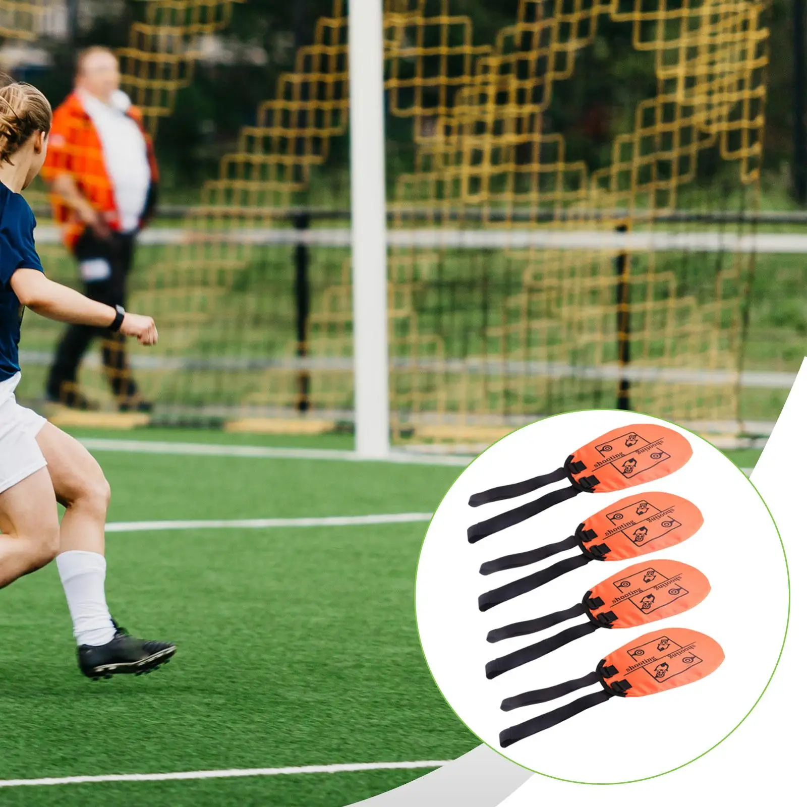 

Тренировочная сетка для футбола из полиэстера, легко устанавливаемая, для отработки ударов и тренировок на свободные удары, для занятий спортом на открытом воздухе