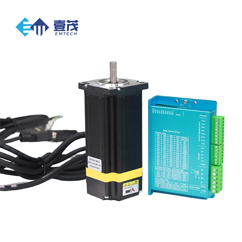 

Гибридный комплект управления серводвигателем шагового двигателя с замкнутым контуром NEMA 24, недорогой комплект с ЧПУ с драйвером, сделано в Китае
