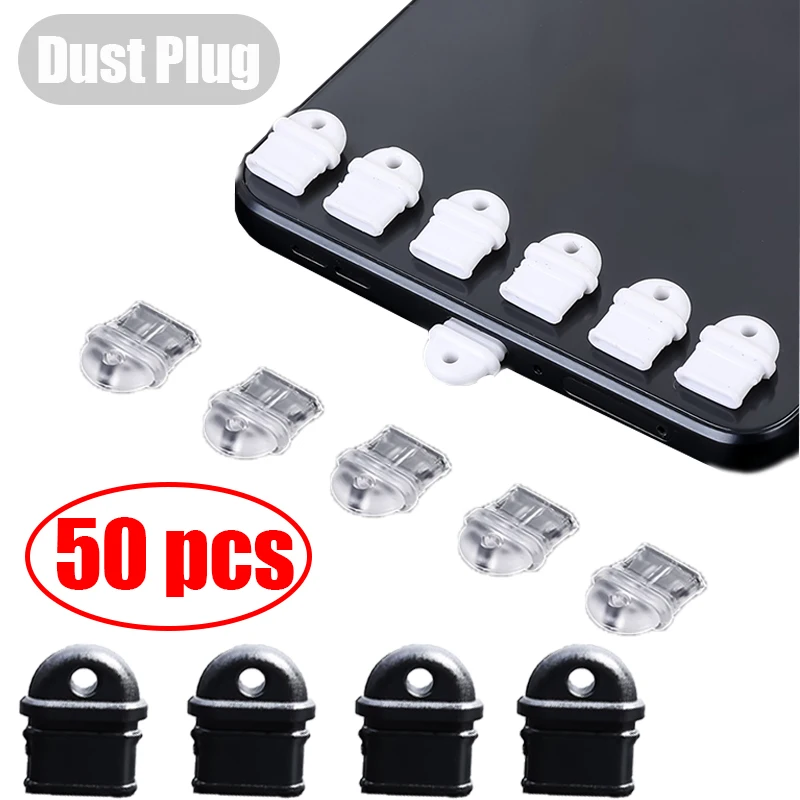 Type-C Dust Plug Charging Port Protector Anti-Dust Dirt Plug Silicone Cover for Samsung Huawei Xiaomi Smart Phone Accessories