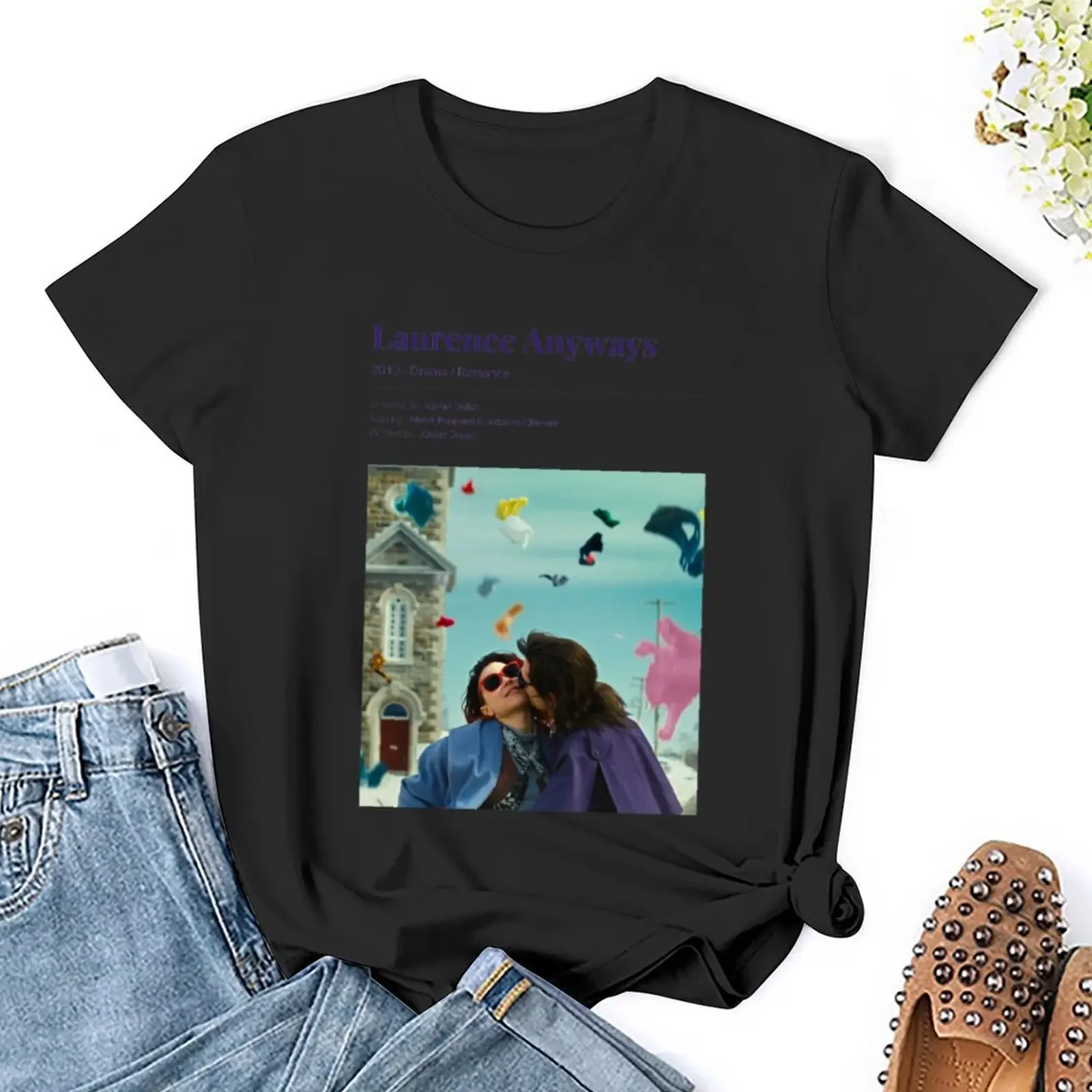 لورانس على أي حال (2012) تي شيرت فيلم Xavier Dolan ملابس أنيمي ملابس صيفية عصرية كورية سريعة الجفاف تي شيرت نسائي