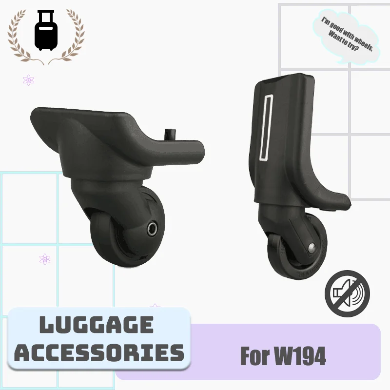 

For W194 Ultra-Durable Luggage Wheels Heavy-Duty Wear-Resistant Material Quick Installation Fits All Luggage