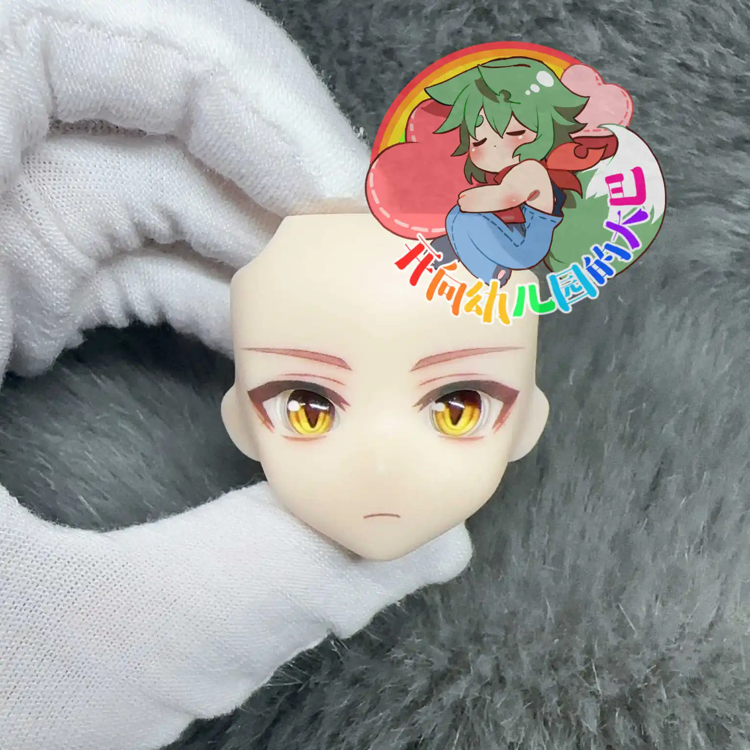 Honkai: Star Rail Caelus Handmade ob11 ob22 ob24 Face Open Eye Shell BJD Doll Accessories Game Props Anime Figure Toy For Kids