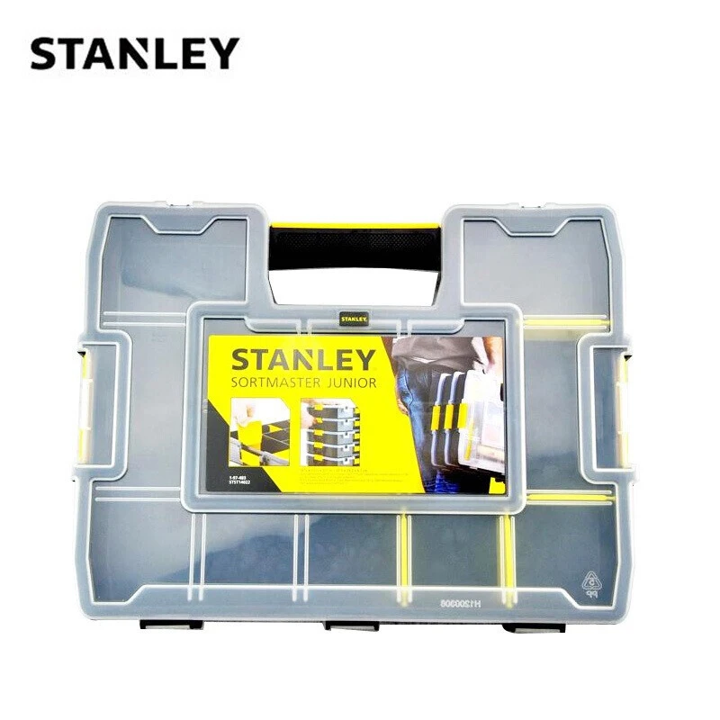 STANLEY STST14021-23/STST14022-23 Small Storage Box Small Plastic Storage Box Transparent Parts Box  Home Plastic Tool Box