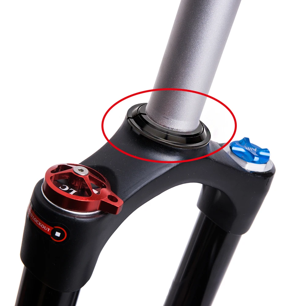 ZTTO 1.5inch Bike Headset Washer Bicycle 1 1/8 Headset Base Spacer Crown Race 28.6mm 39.8mm Tapered Fork Straight Fork 45 degree