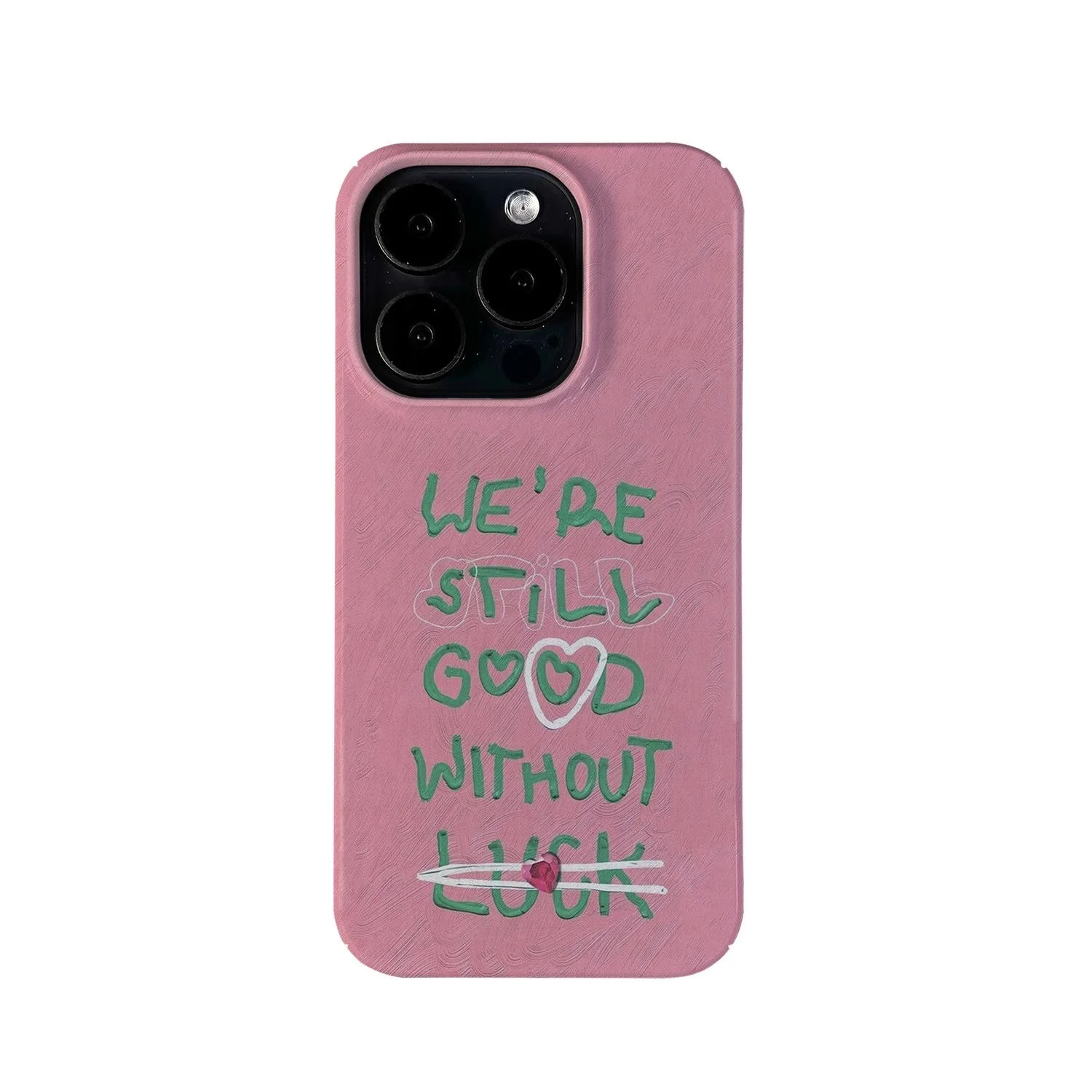 Creative INS sfondo rosa verde inglese Motto Chic custodia per telefono per iPhone 15 14 11 12 13 Pro Max Plus Cover posteriore