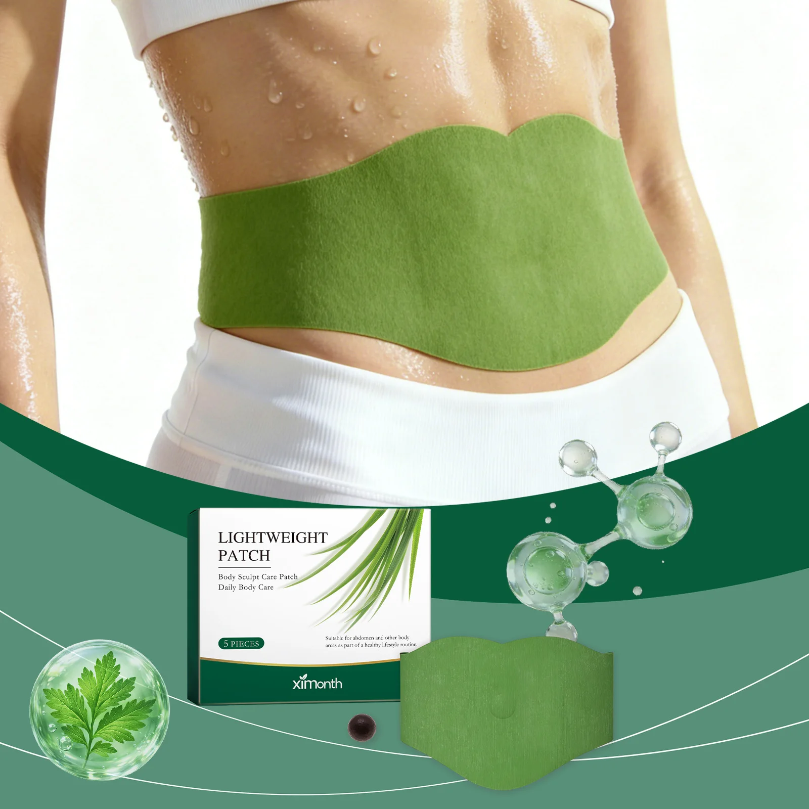 Herbal Slimming Navel Patch Fat Burning Accelerate Metabolism Remove Body Toxins Prevent Fat Accumulation Belly Shaping Sticker