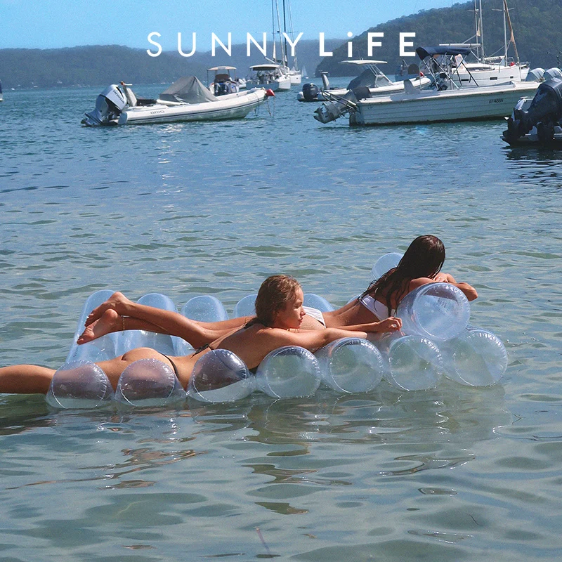 معدات السباحة لأريكة حمام السباحة ذات الصف العائم المزدوج #4