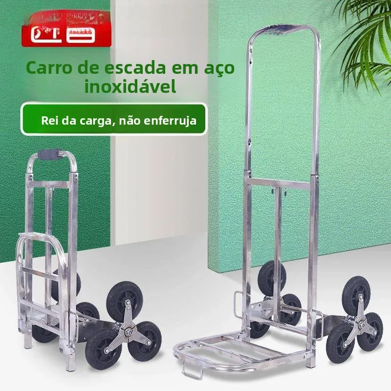 stainless-steel-portable-hand-pulled-cart-stair-climbing-moving-truck-lightweight-foldable-shopping-cart-for-home-storage