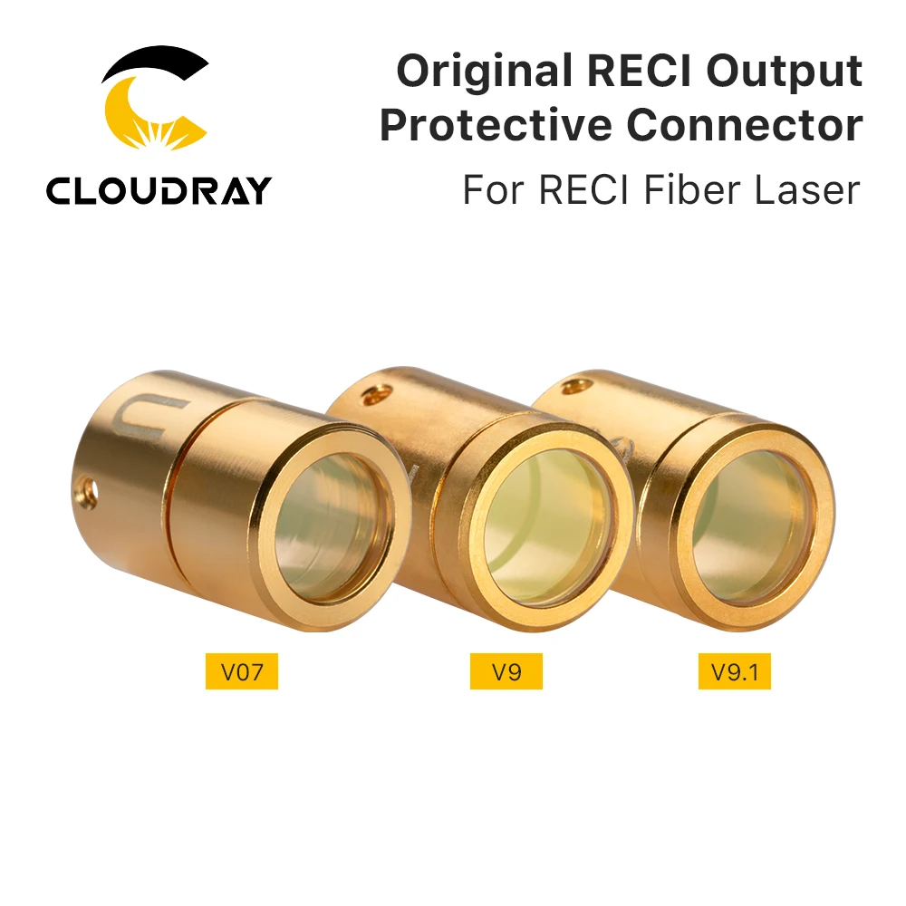 Cloudray-Original RECI Output Protective Connector for Fiber Interface Protection, 0-3KW Fiber Laser