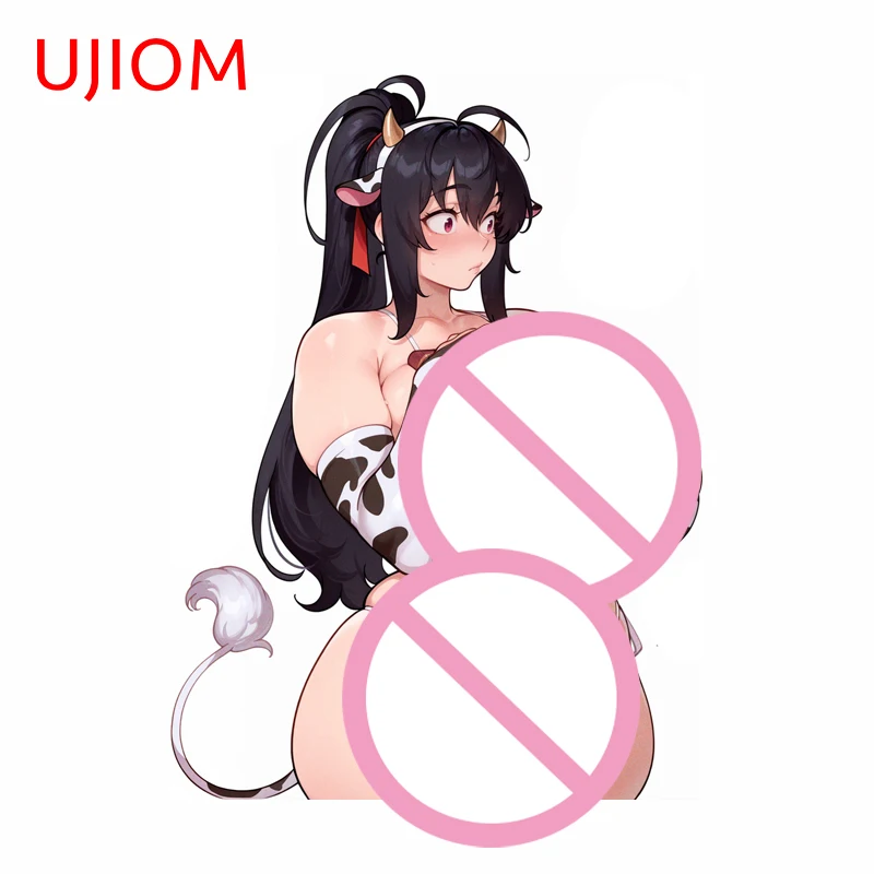 UJIOM Himejima Akeno Seductive Cow Suit Wall Sticker Delicate Attractive Occlusion Scratch Decal Edgy DIY Decor Accessories