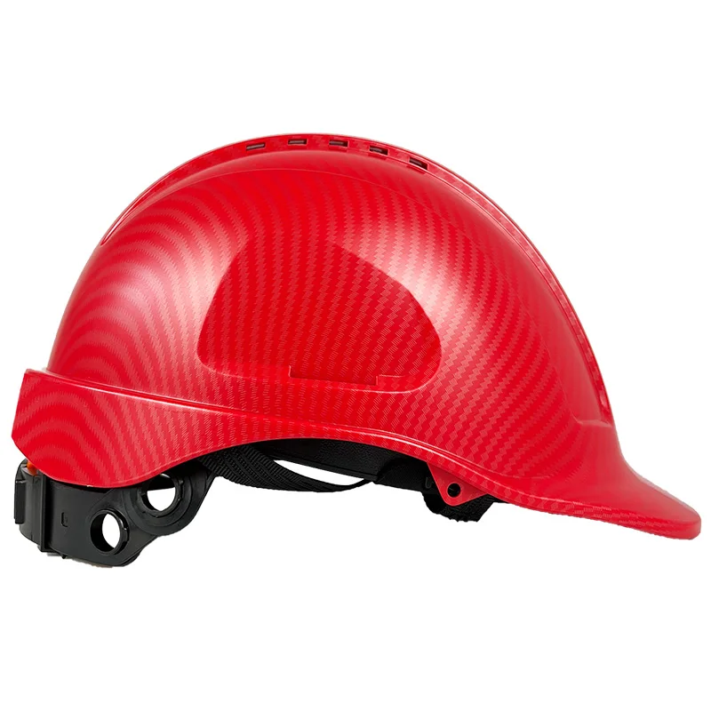 Industry Work Safety Helmet For Engirneer Construction CE EN397 Hard Hat ABS Shell Carbon Fiber Pattern Work Cap For Men