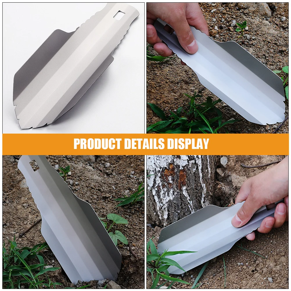 

Titanium Garden H Shovel Spade Planting Tools for Gardening Digging Small Shovels Lightweight Portable Outdoor Camping Soil Tool