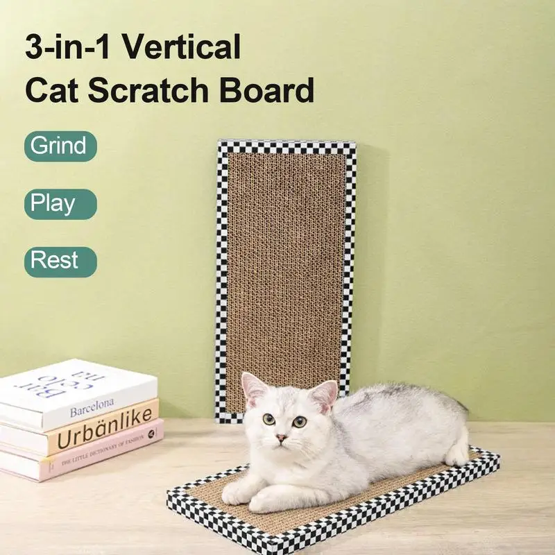 Cat Scratching Board Reversible Cat Scratcher Sisal Cats Scratching Pad Claw Scratcher Mat Indoor Pet Cats Kittens Toys Supplies