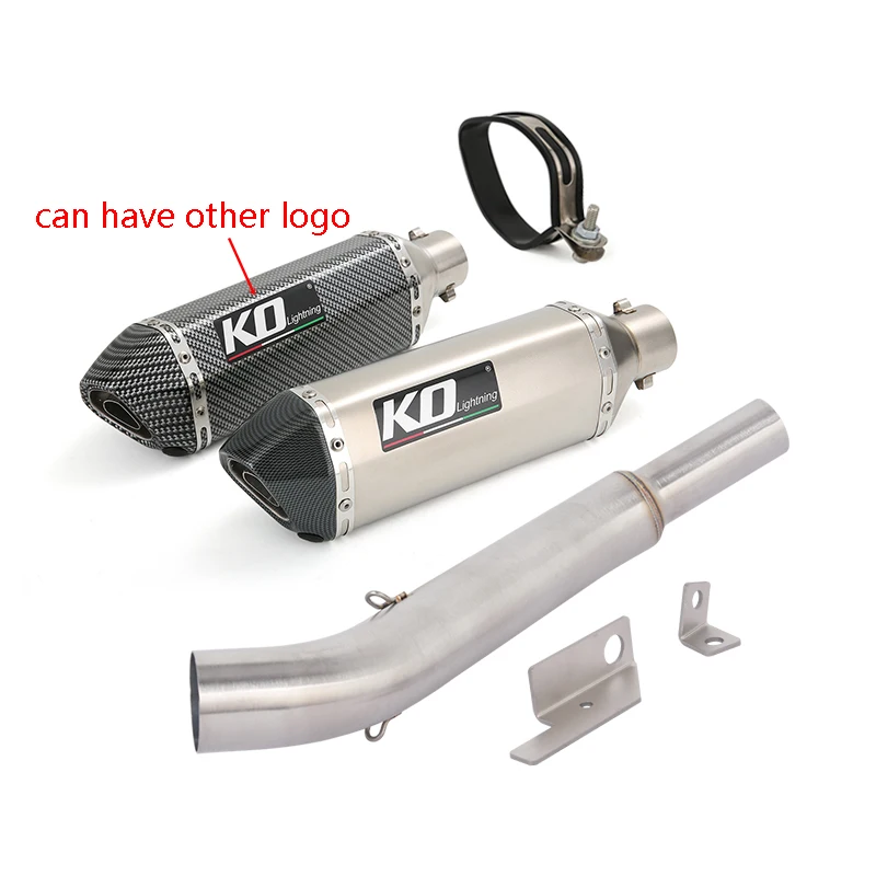 

For Bajaj Pulsar 200 NS 200 RS200 2015-2024 Pulsar160 NS160 Dominar400 2018-2024 Motorcycle Exhaust System Muffler Mid Link Pipe