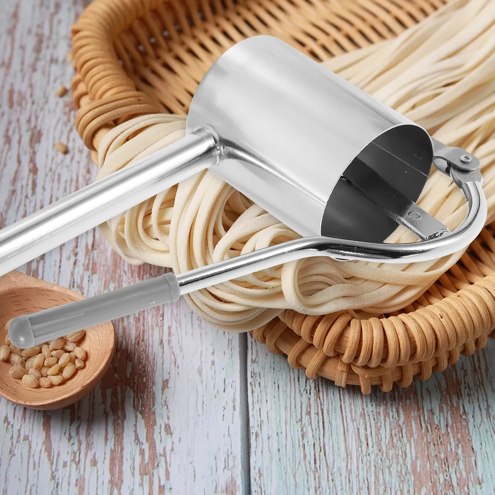 

1pc Household Maker Stainless Steel Manual Press Machine Kitchen Tool For Home Use Compact Noodle Presser Easy Clean