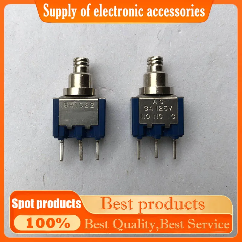 Push-button switch 8W1022 3A 125VAC 3-pin