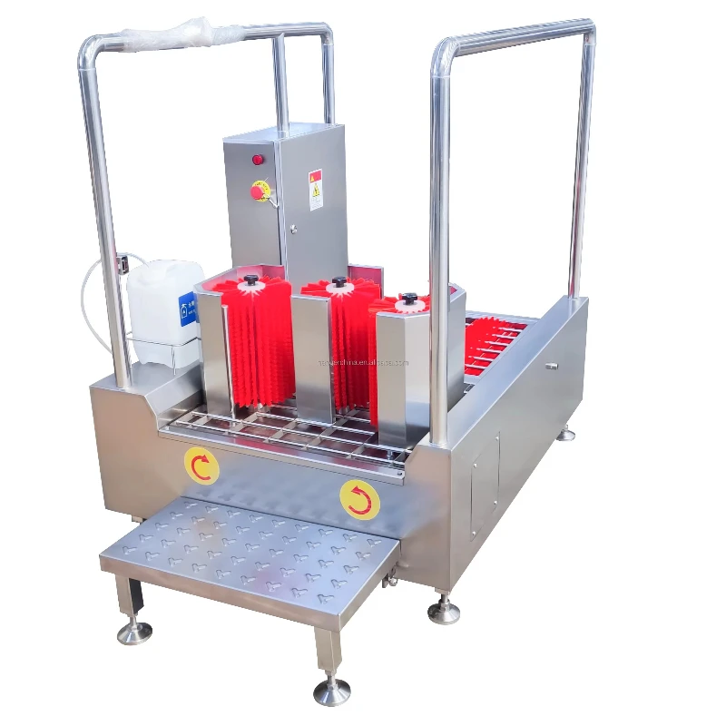 

Thermal automatic sanitary station sole washer and boot washer