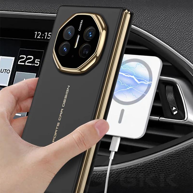Oryginalne etui GKK do Huawei Mate XT Ultracienkie magnetyczne bezprzewodowe ładowanie Ochronne etui chroniące przed zarysowaniami do etui Huawei Mate XT — zdjęcie produktu 3