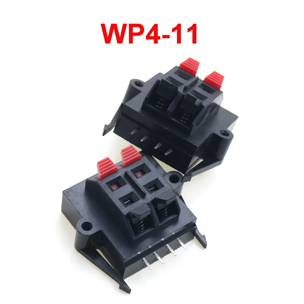 1 Pieces WP4 WP6 WP8 WP10 Speaker Amplifier Positions Connector Terminal Push In Spring 4/6/8/10 Poles Audio Speaker Connector